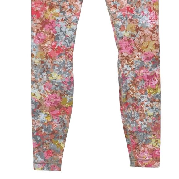 Lululemon Align Pant Leggings 28" Sz 4 Floral Pink Grey Yoga - Picture 8 of 12
